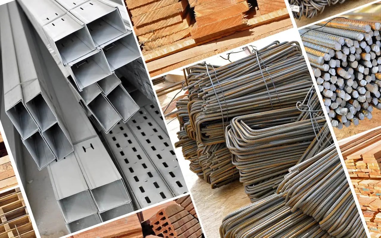 Organised building materials supply warehouse